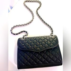 NWOT Leather Rebecca Minkoff Studded Quilted Convertible Handbag